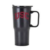 USC Trojans Black Arch Saco Travel Tumbler with Handle